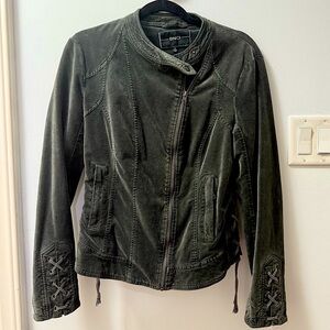 Gray Moto Jacket BNCI by Blanc Noir